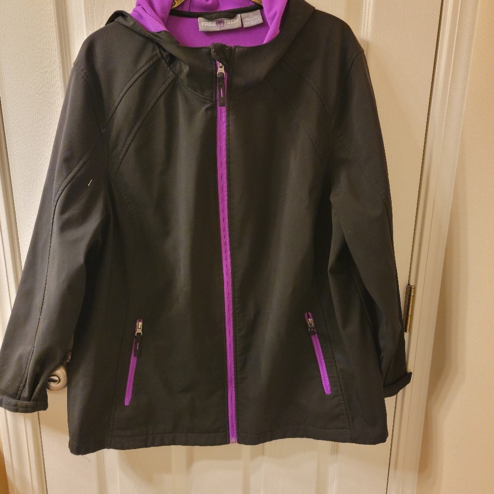 Purple and black 2 X Free Tech jacket
